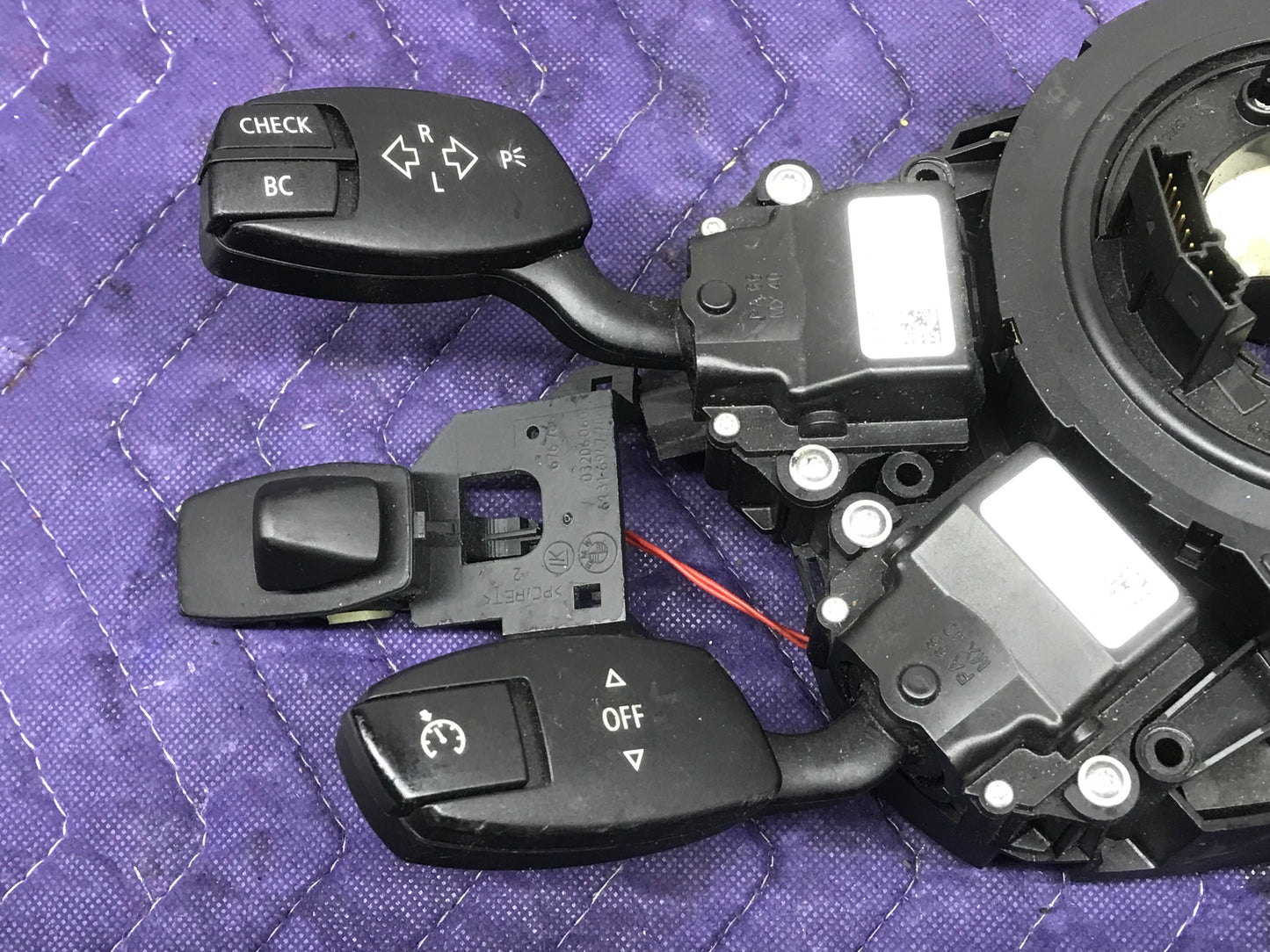 E60 LCI SWITCH MULTIFUNCTION UNIT STEERING COLUMN W/ HEIGHT ADJUSTMENT BUTTON SKU 209