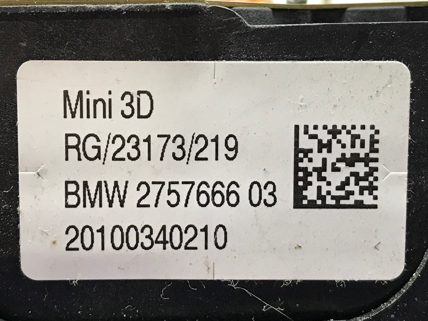 MINI COOPER R55/R56/R57 SPORT STEERING WHEEL AIRBAG MODULE DRIVER SIDE SKU 206