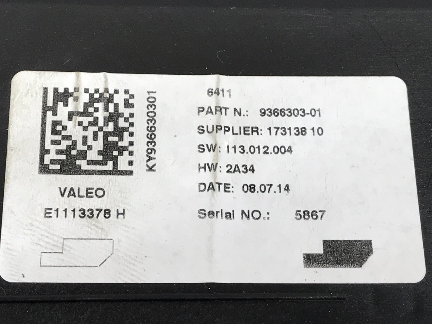 2011-2018 F2X/F3X AIR CONDITIONING A/C CONTROL MODULE UNIT SKU 191