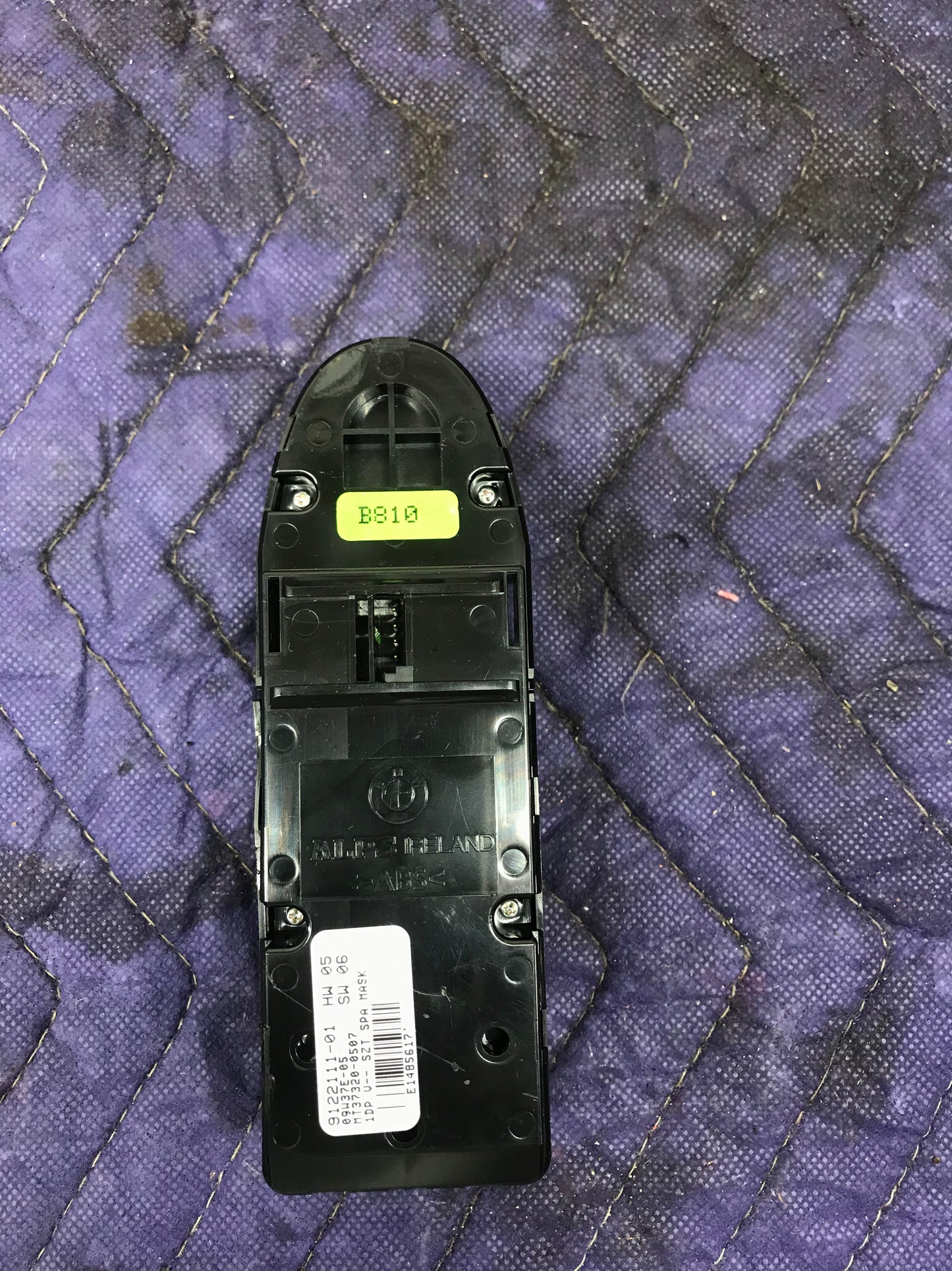BMW E60 2010 DRIVER FRONT WINDOW SWITCH FOLD MIRROR SKU 383