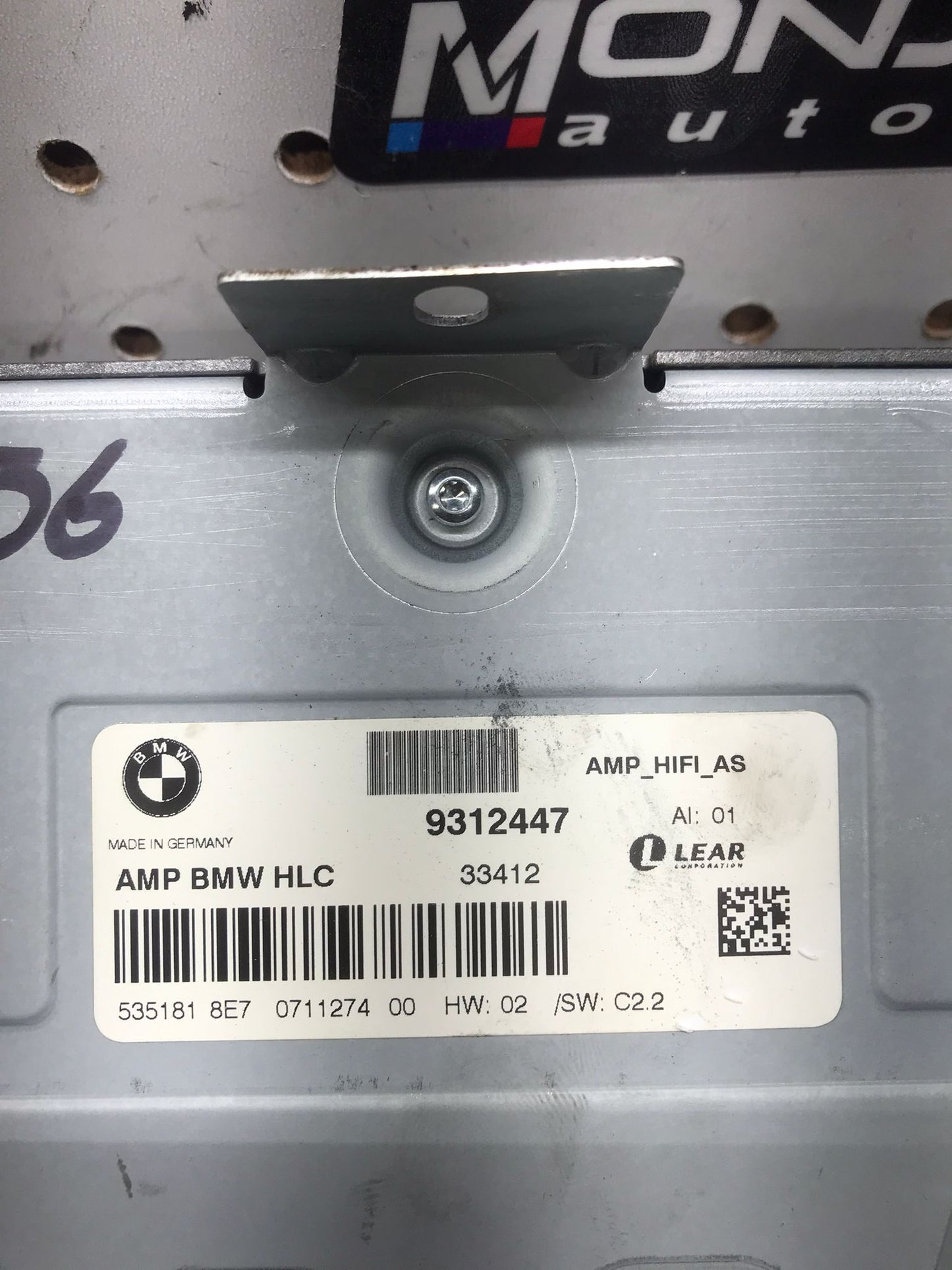 2012-2018 BMW 320 F30 RADIO AUDIO HIFI AMP AMPLIFIER MODULE SKU 1389