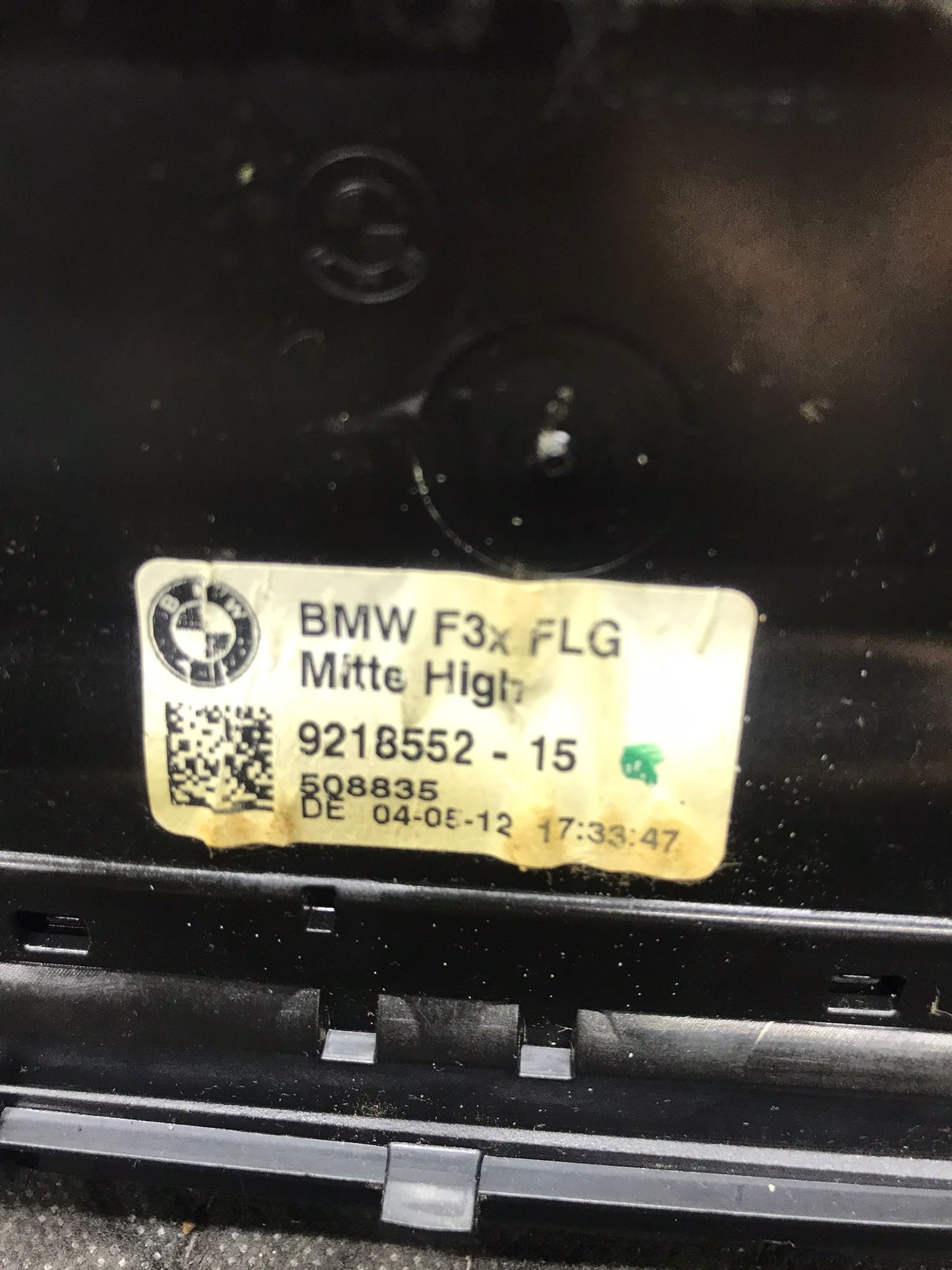 FRESH AIR GRILL CENTER VENT OEM BMW 328I F30 2012-2018 SKU 1444