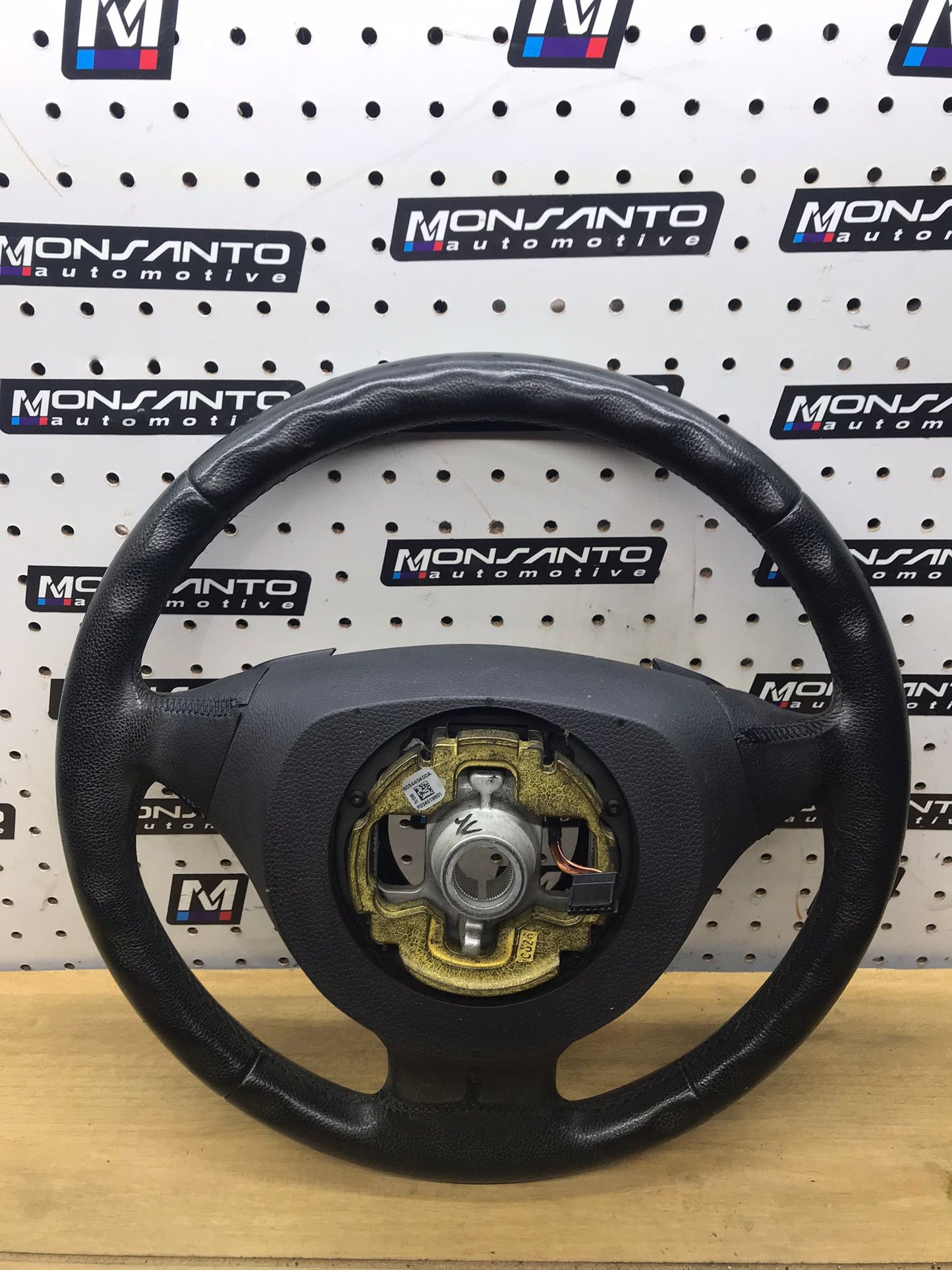 2008-2010 BMW 535I 535XI 528XI 528I E60 STEERING WHEEL HEATED BLACK SKU 1626