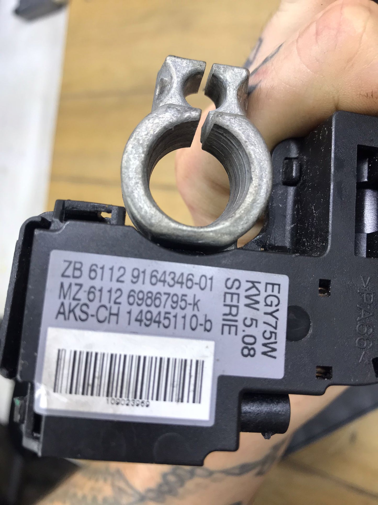 BMW E60 E61 E70 E93 MINI COOPER R55 R56 R60 NEGATIVE BATTERY CABLE IBS SKU 1663