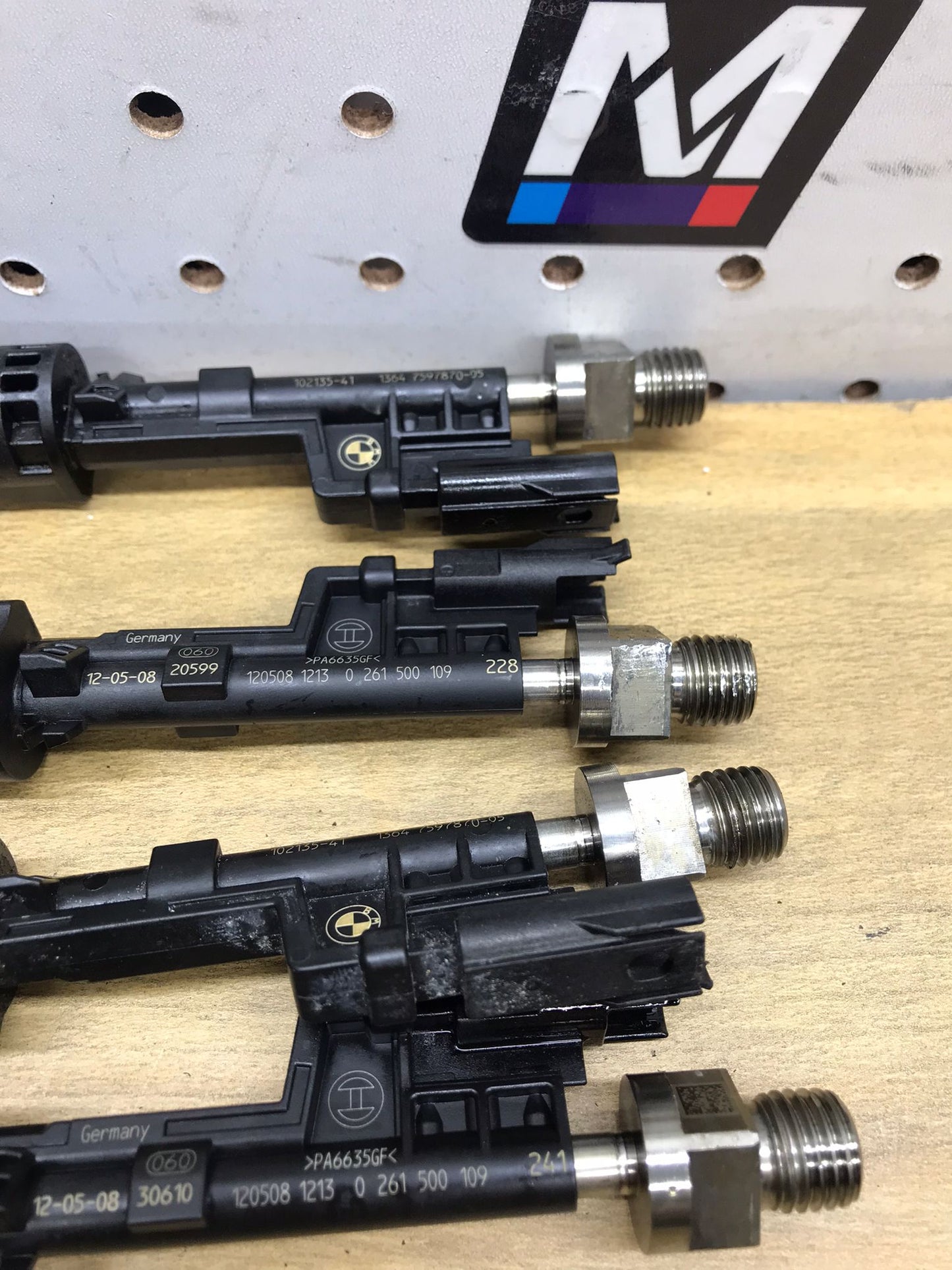 N20 N55 FUEL INJECTOR SET OF 4 OEM BMW E71 F30 F10 F01 335I 435I 535I SKU 1673