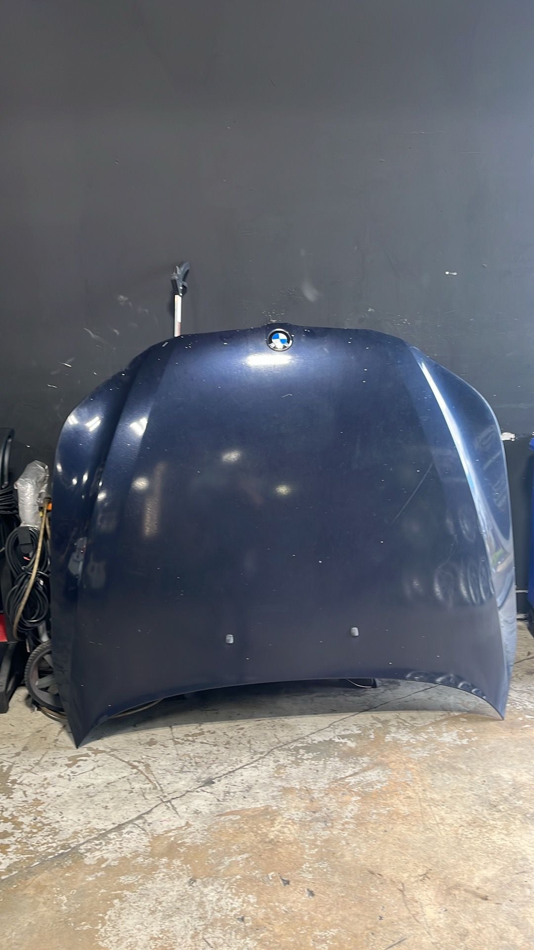 HOOD COVER BMW E60 528I BLUE OEM SKU 1584