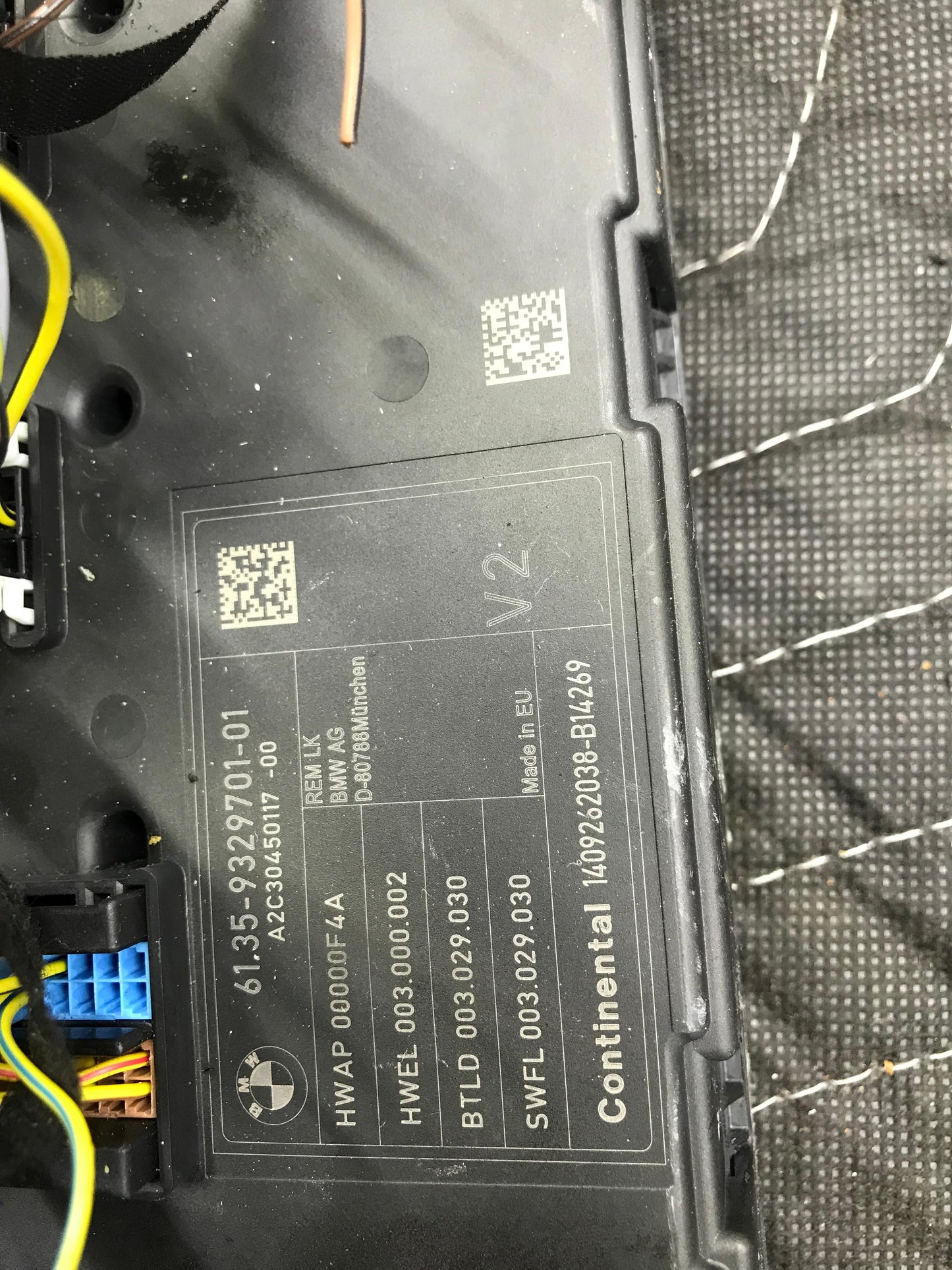 2015 BMW 328I SAM CONTROL BCM UNIT OEM SKU 585