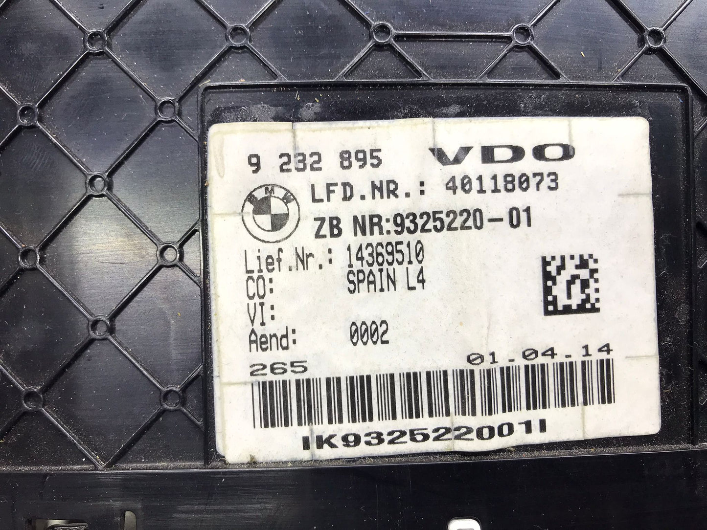 14-20 BMW F30 F32 F33 F36 SPORT LINE INSTRUMENT SPEEDOMETER CLUSTER ASSEMBLY OEM SKU 622