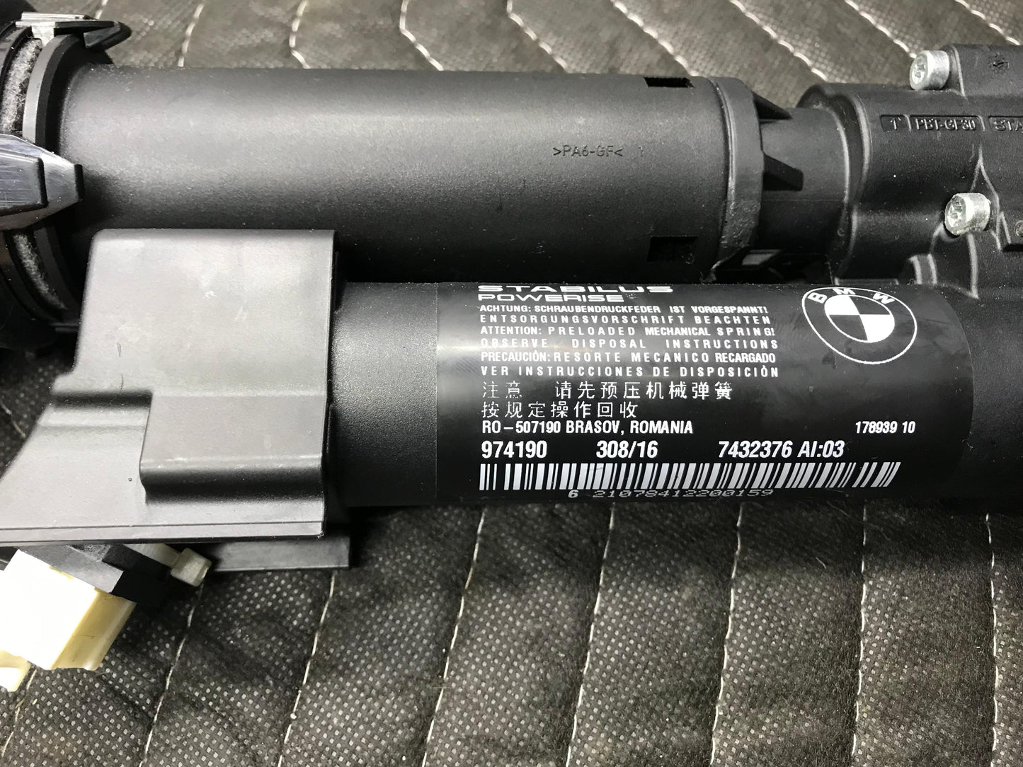 LEFT REAR TRUNK ELECTRIC SHOCK STRUT OEM 2017-2020 BMW 430I F36 GRAN COUPE SKU 732