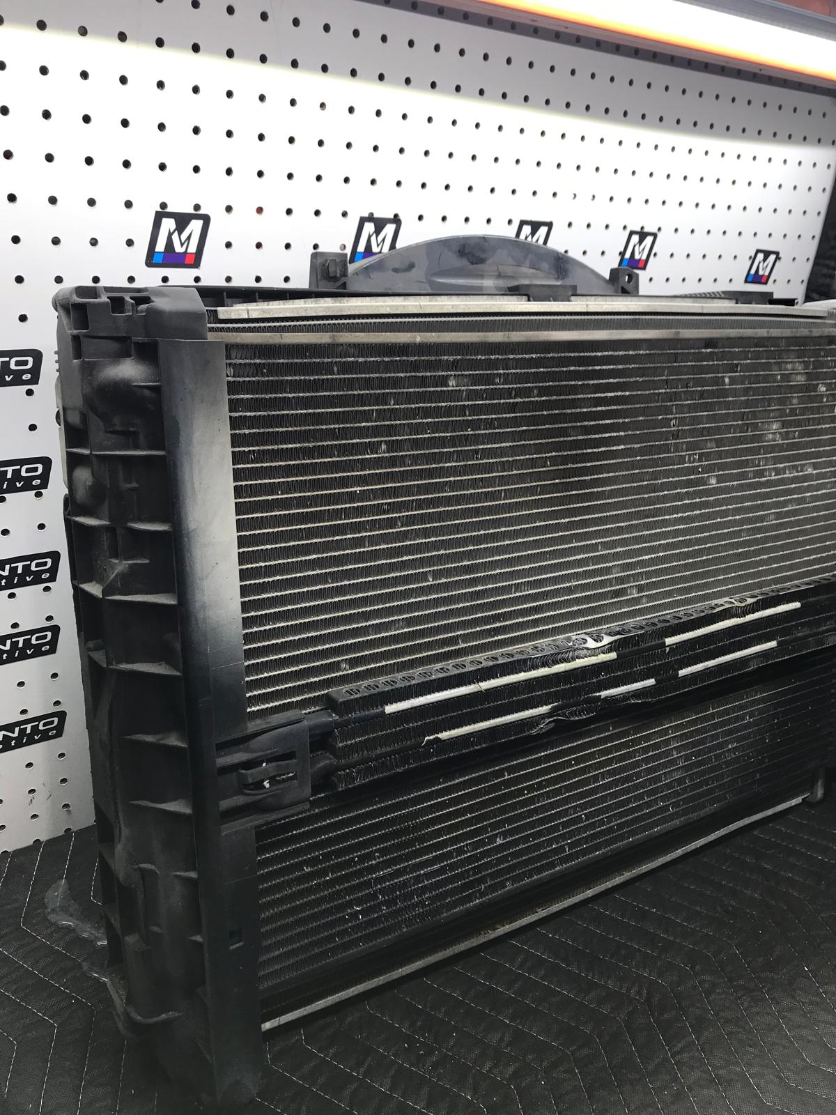 RADIATOR INTERCOOLER CONDENSER FAN COMPLETE OEM BMW E90 2006-2011 E82 E90 E91 E92 E93 N52 SKU 1031