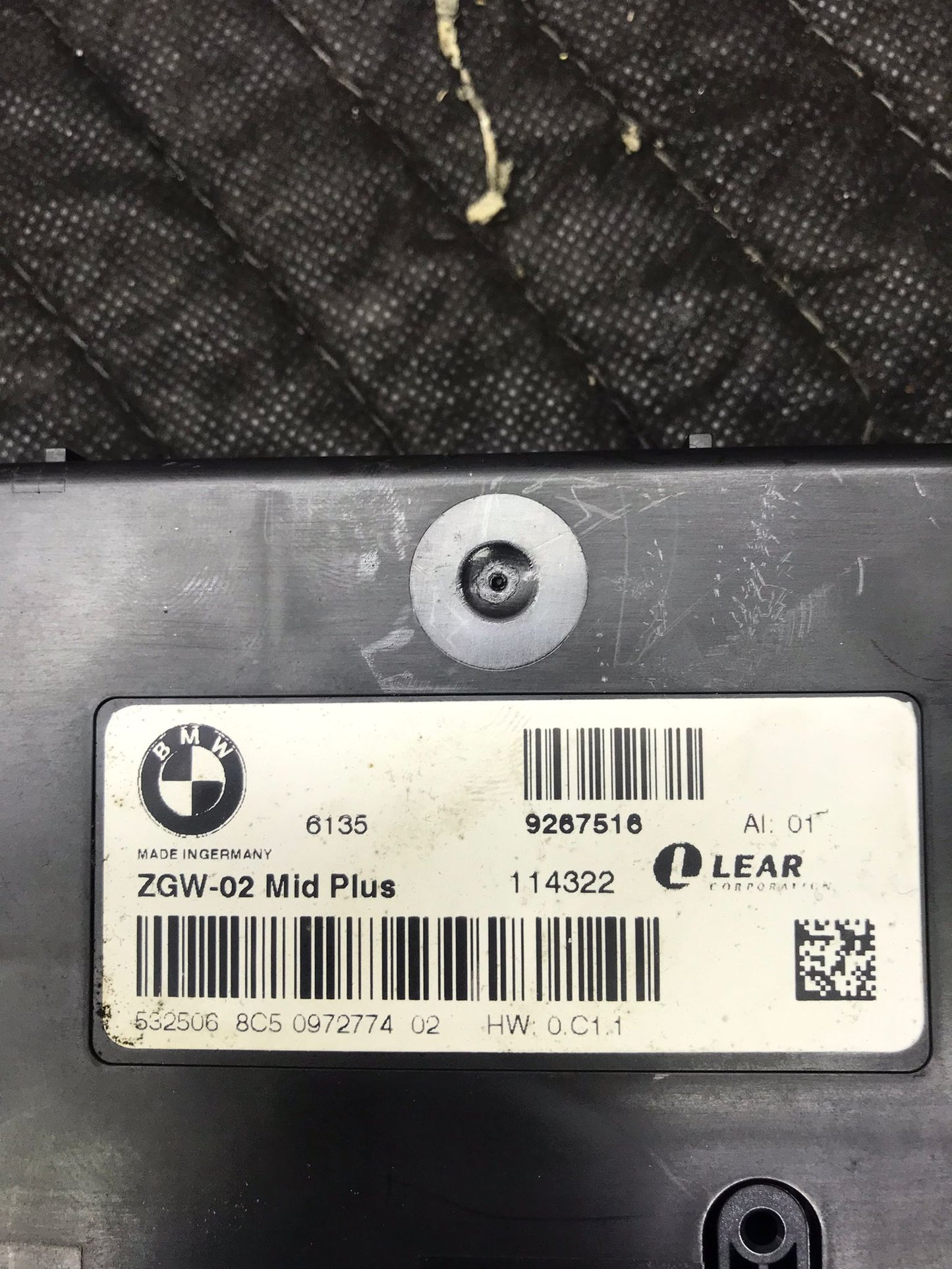 2012 BMW 528I CENTRAL GATEWAY CONTROL MODULE OEM SKU 1146