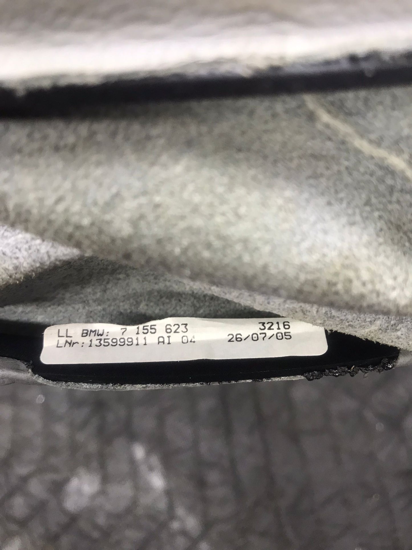 2007 BMW 335I 335XI 328XI 328I E90 PARK EMERGENCY BRAKE COVER BOOT GRAY SKU 1325