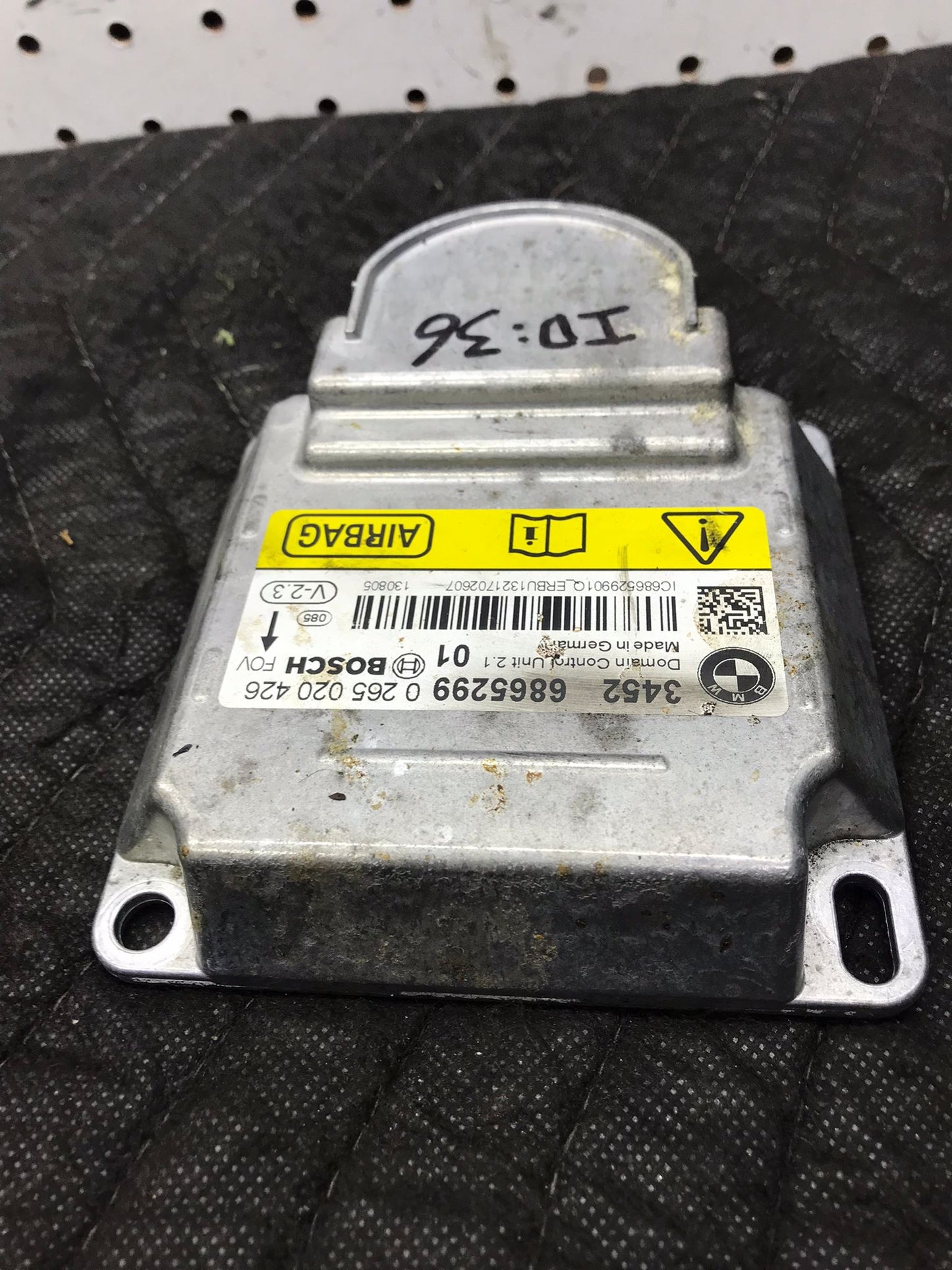 2014 BMW F30, F31, F32 SAFETY CONTROL MODULE OEM CRASH SKU 1373