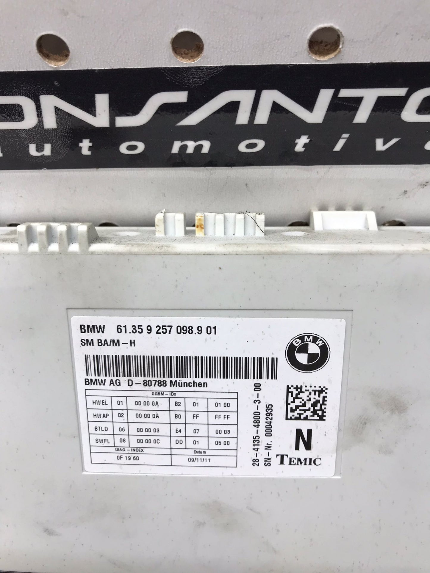 FRONT SEAT CONTROL MODULE 2012 BMW X 1 2 3 5 F10 F11 F20 F21 F22 F30 F31 SKU 1378