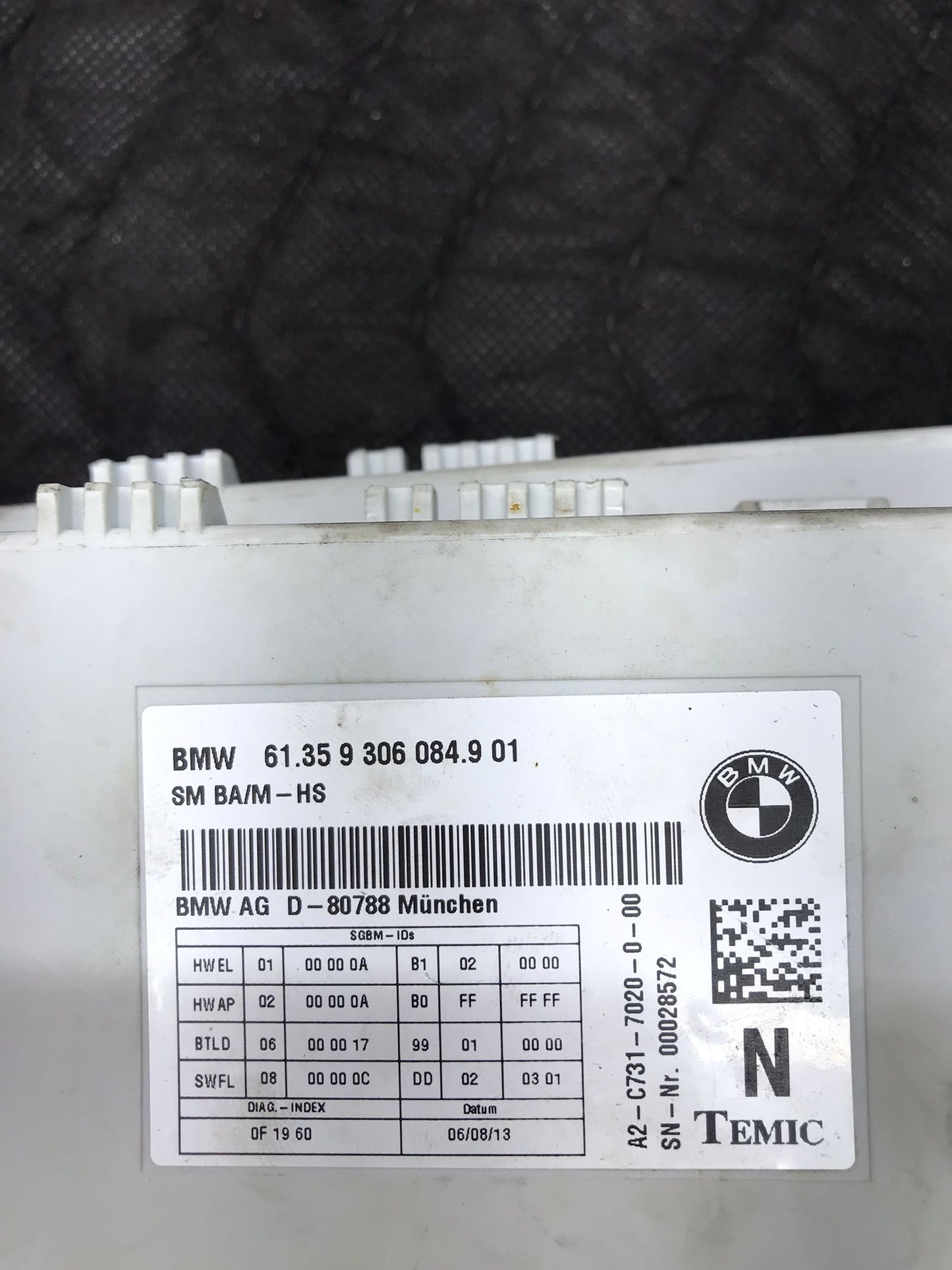 FRONT SEAT CONTROL MODULE 2012 BMW X 1 2 3 5 F10 F11 F20 F21 F22 F30 F31 SKU 1380