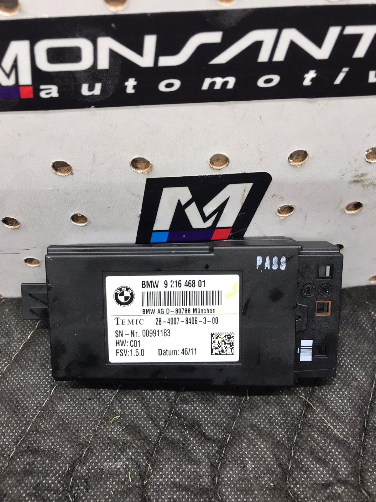 2012-2016 BMW 3 SERIES HEATED SEAT CONTROL MODULE OEM SKU 1382