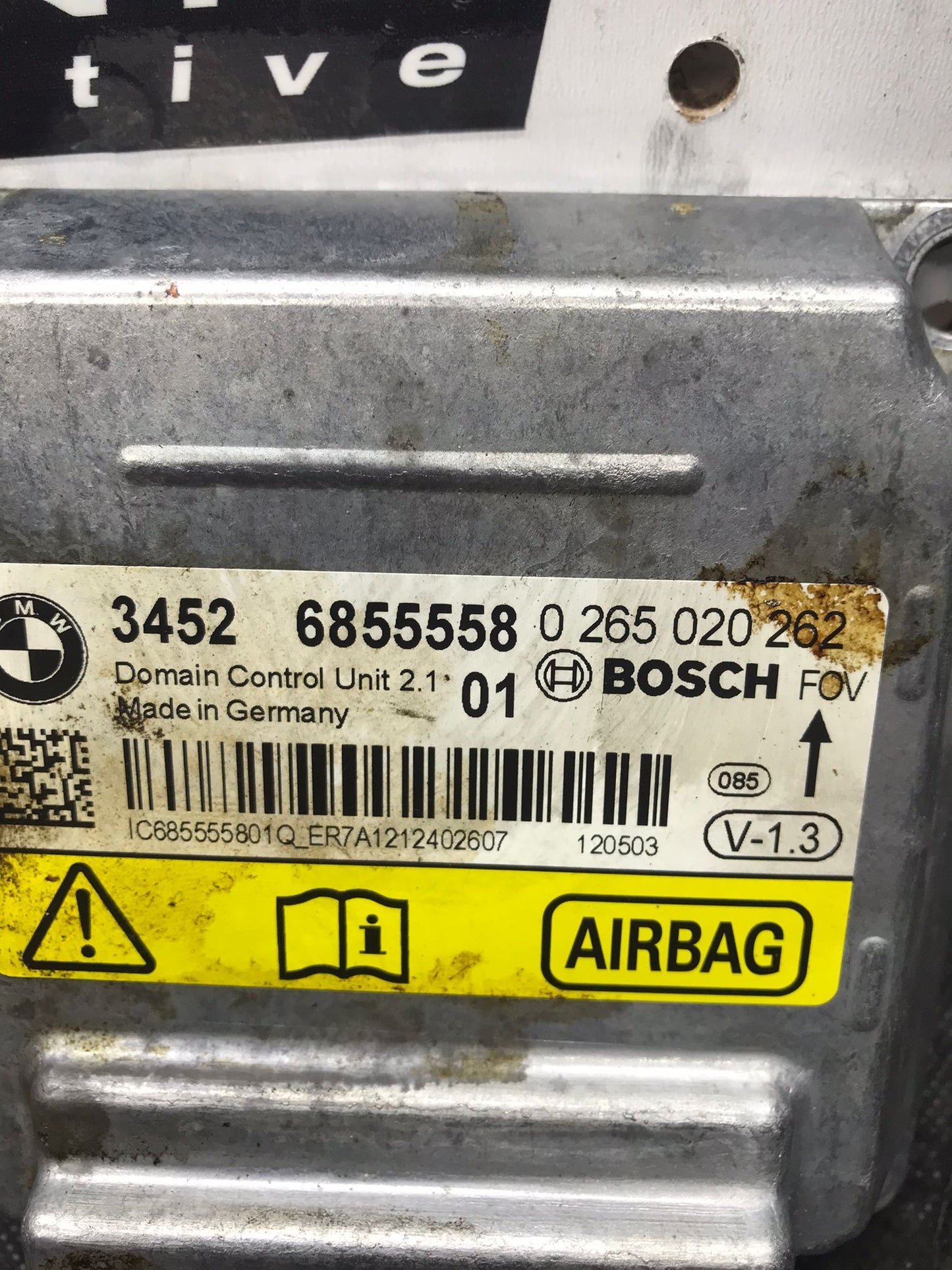 SRS AIR SAFETY BAG ICM CONTROL MODULE OEM BMW F20 F22 F30 F32 F36 SKU 1451