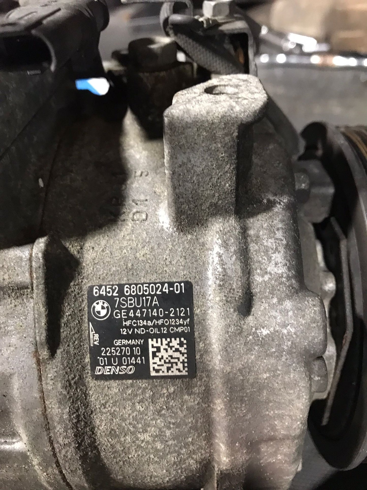 2016-2018 BMW 320I AIR CONDITIONING A/C AC COMPRESSOR OEM SKU 1459