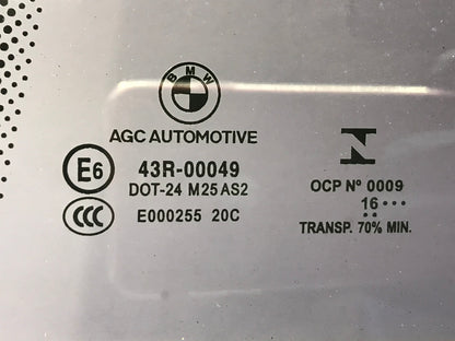 2013- 2019 F36 REAR SIDE LEFT DOOR WINDOW GLASS OEM SKU 130