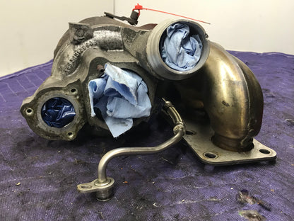 2009-2015 E9X/F2X/E8X/F3X N55 ENGINE TURBO TURBOCHARGER W/EXHAUST MANIFOLD PWG  SKU 179