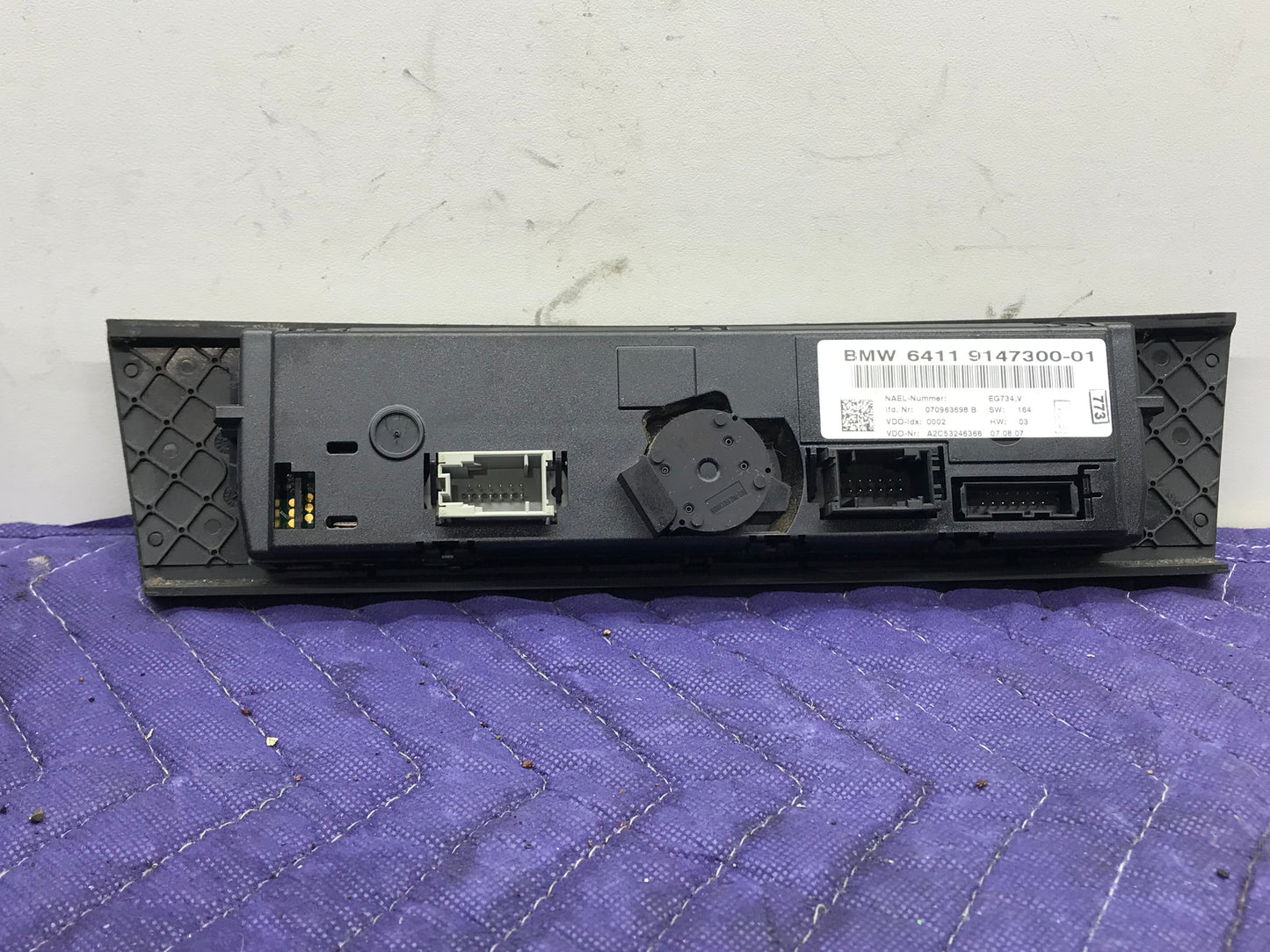 E9X AUTOMATIC AIR CONDITIONING CONTROL UNIT A/C SKU 274