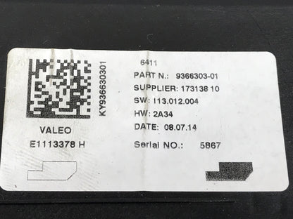 2011-2018 F2X/F3X AIR CONDITIONING A/C CONTROL MODULE UNIT  SKU 191