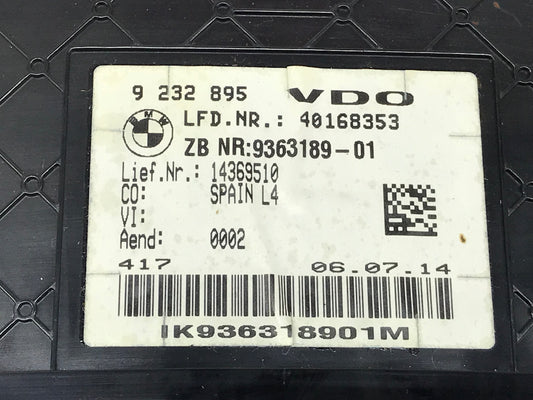 2011-2018 F3X INSTRUMENT CLUSTER SPEEDOMETER MPH VDO SKU 183