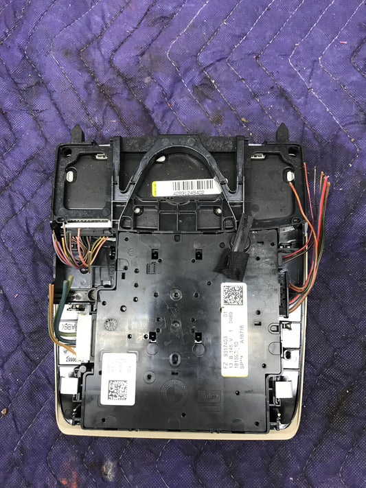 2012 - 2016 BMW 328I 320I OVERHEAD DOME LIGHT SUNROOF SWITCH CONTROL UNIT OEM . SKU 323