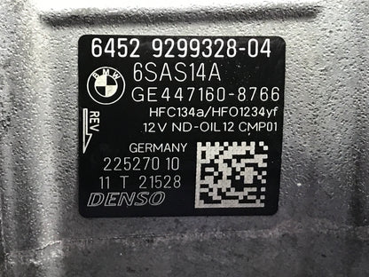 F3X B46/B48 ENGINE AIR CONDITIONING AC AIR COMPRESSOR DENSO SKU 172
