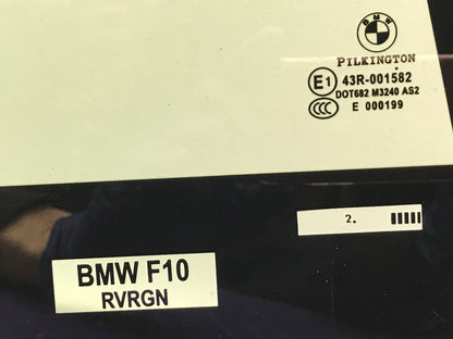 2009-2016 F10 REAR SIDE RIGHT DOOR QUARTER WINDOW GLASS OEM SKU 134
