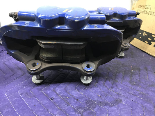 15-20 BMW M235I F30 F32 M435I FRONT LEFT  AND RIGHT BRAKE CALIPER BREMBO BLUE OEM SKU 487