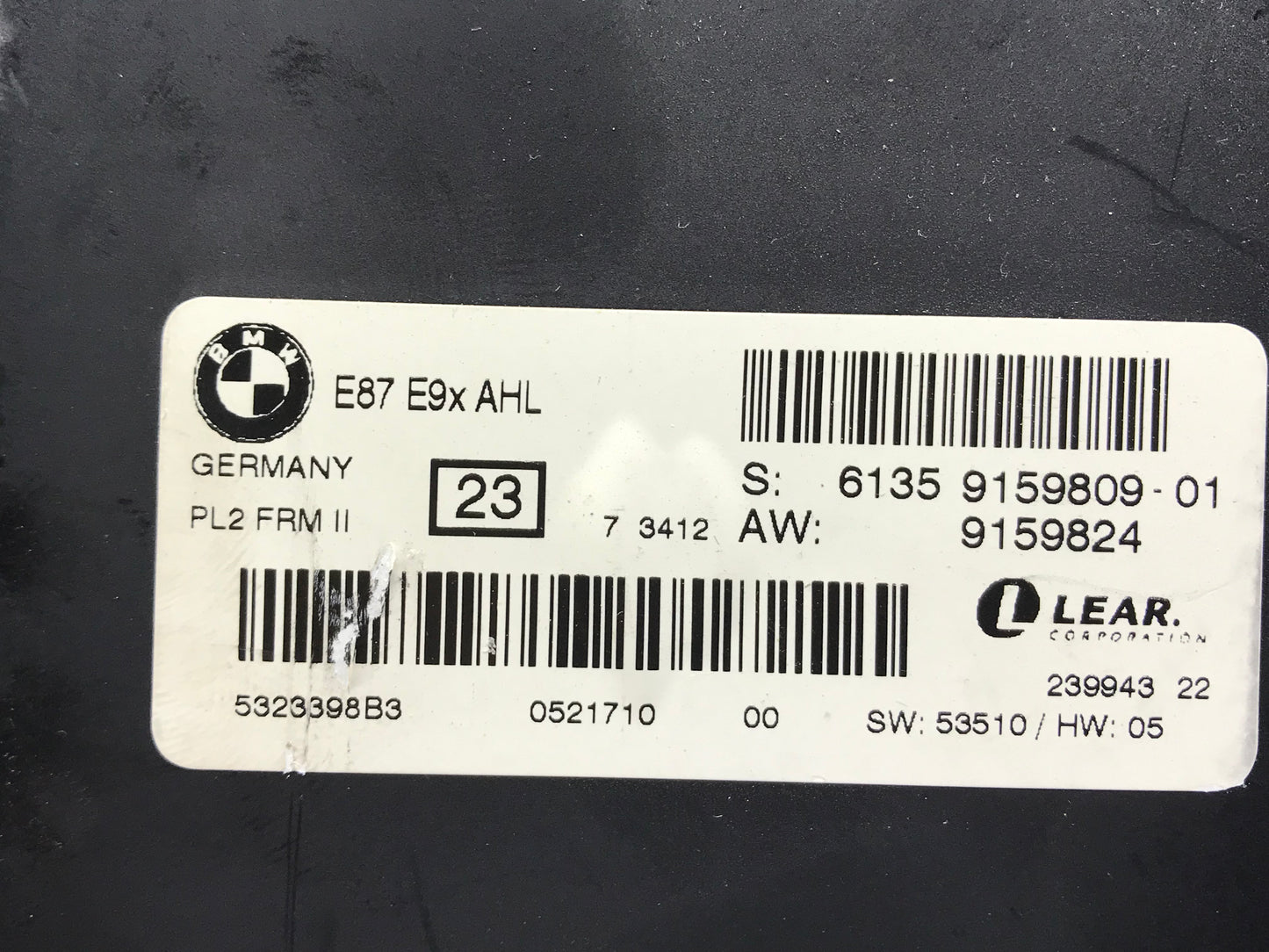E9X FOOTWELL LIGHT CONTROL MODULE  SKU 275