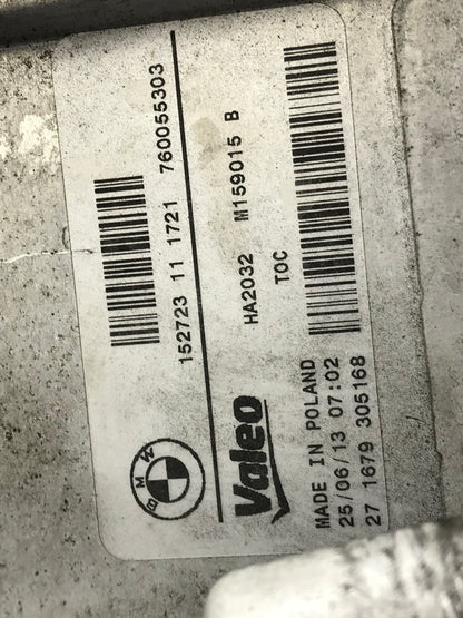 F3X/F2X TRANSMISSION OIL COOLER HEAT EXCHANGER VALEO SKU 151