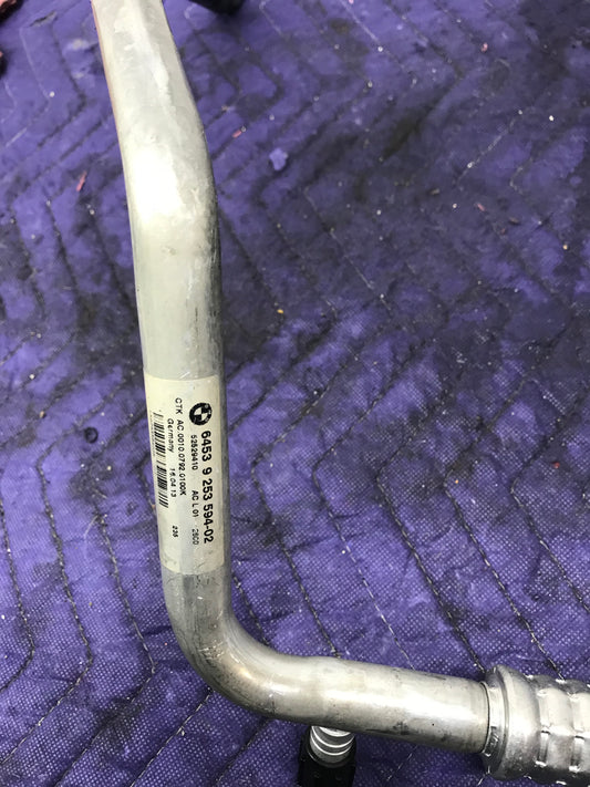 12-16 BMW F10 528I RWD XDRIVE AC A/C AIR CONDITIONER HOSE PIPE LINE OEM SKU 474