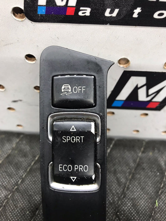 12-20 BMW F30 F32 SPORT ECO PRO TRACTION CONTROL SWITCH OEM  SKU 1404