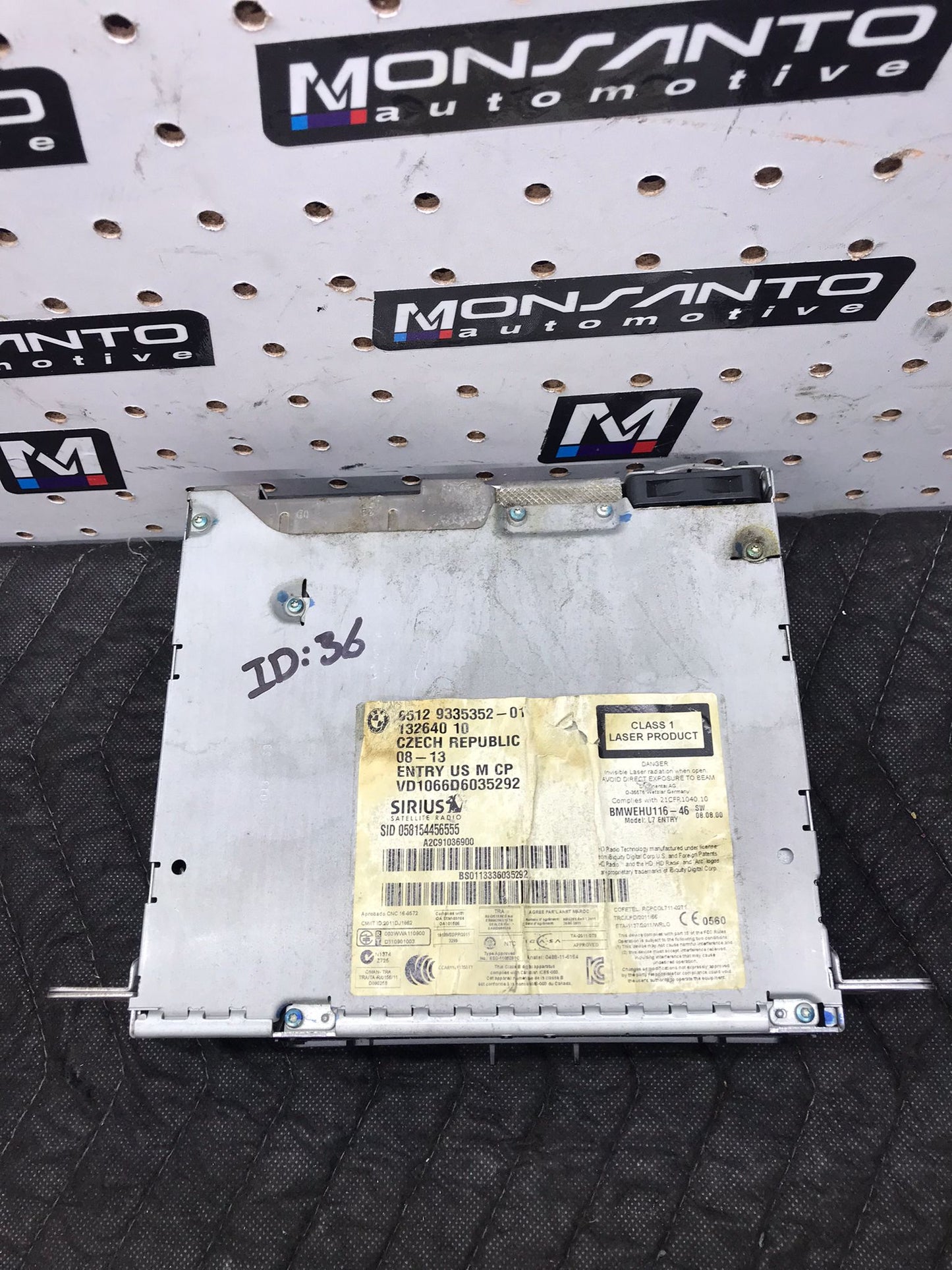 BMW 2 F22 3 F30 4 F32 RADIO AUDIO PROFESSIONAL MEDIA CD DISC PLAYER HEAD UNIT L7 SKU 1407