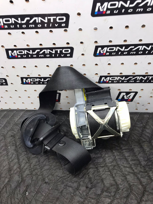 BMW FRONT LEFT DRIVER SEAT BELT RETRACTOR BLACK OEM F30 328I  SKU 1419