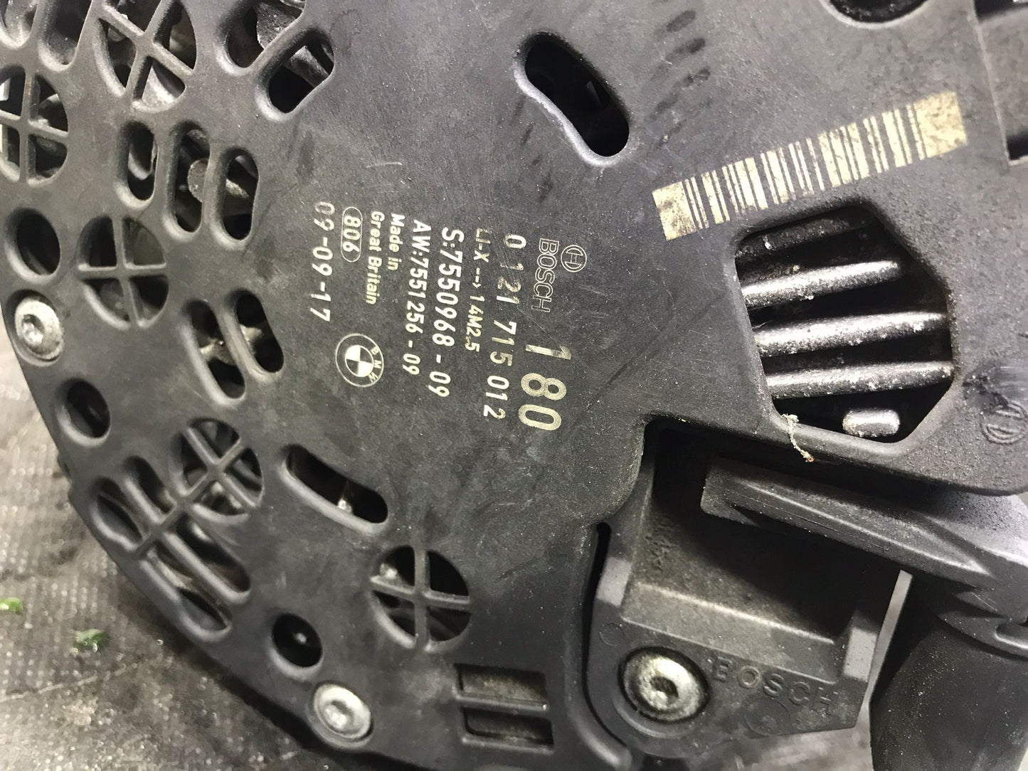 2008 BMW 328I 328XI E90 E92 N52 N51 ALTERNATOR 180A SKU 1476