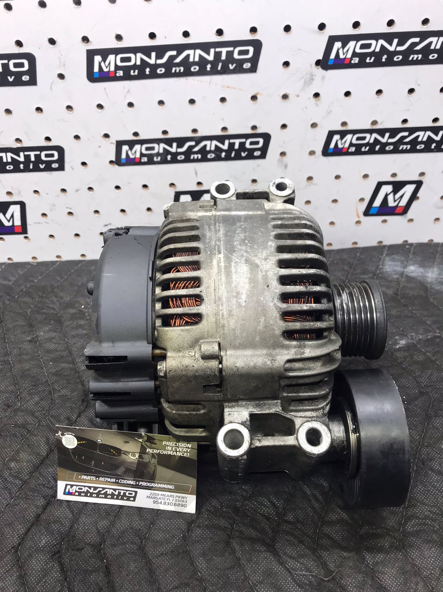 2006 BMW 330I SEDAN 3.0L ALTERNATOR ASSEMBLY VALEO 40K 180 AMP SKU 1537