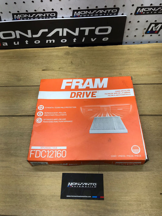 CABIN AIR FILTER FRAM DRIVE FDC12160 HYUNDAI/KIA SKU 1576