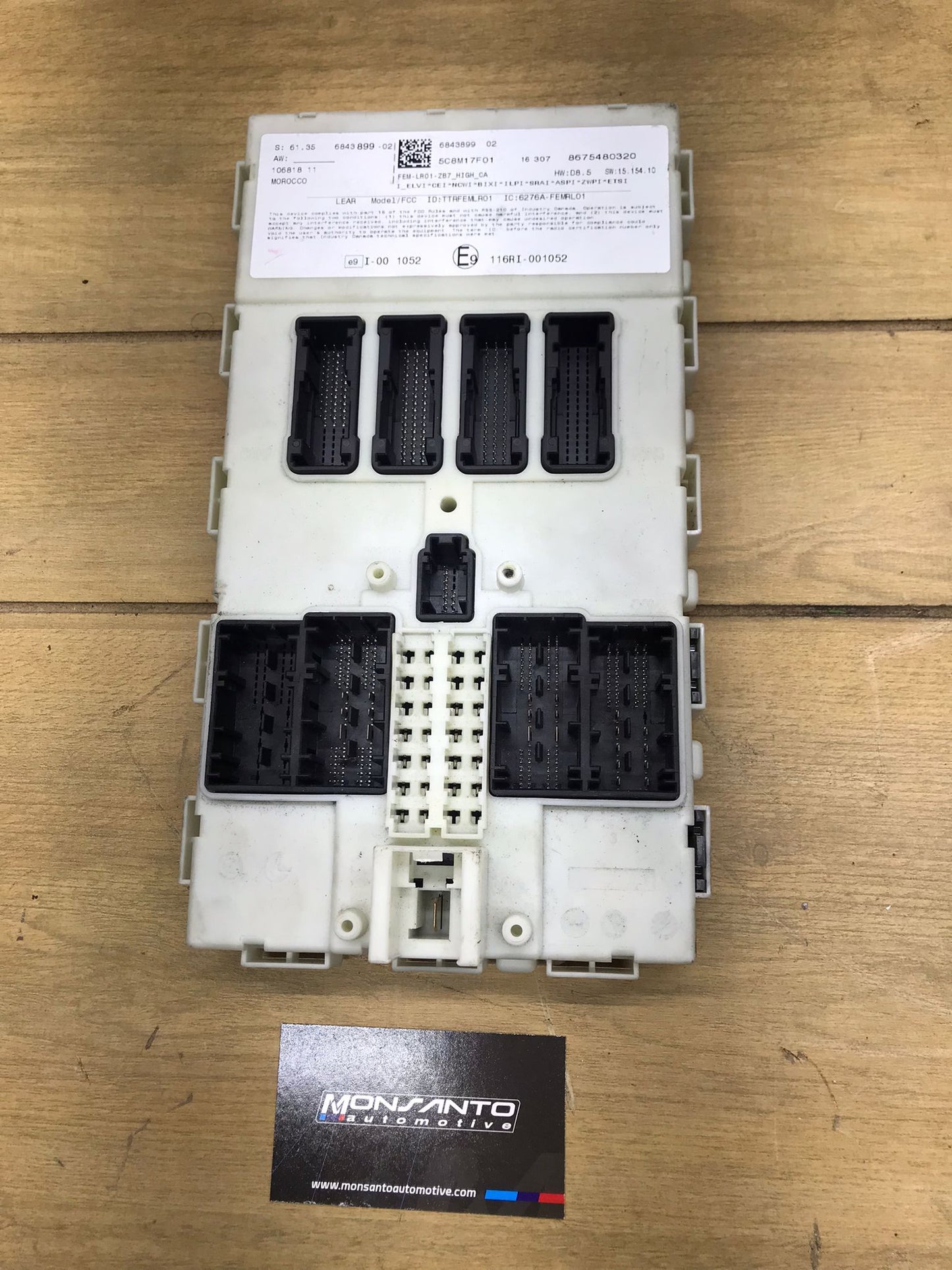 FEM 2015-2020 BMW 440I F36 FRONT BODY CONTROL MODULE OEM SKU 1604