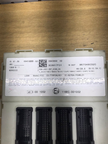 FEM 2015-2020 BMW 440I F36 FRONT BODY CONTROL MODULE OEM SKU 1604