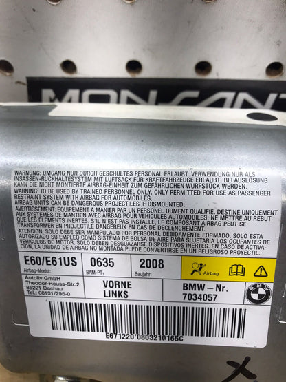 BMW E60 E61 LEFT REAR DOOR SRS AIRBAG  SKU 1636