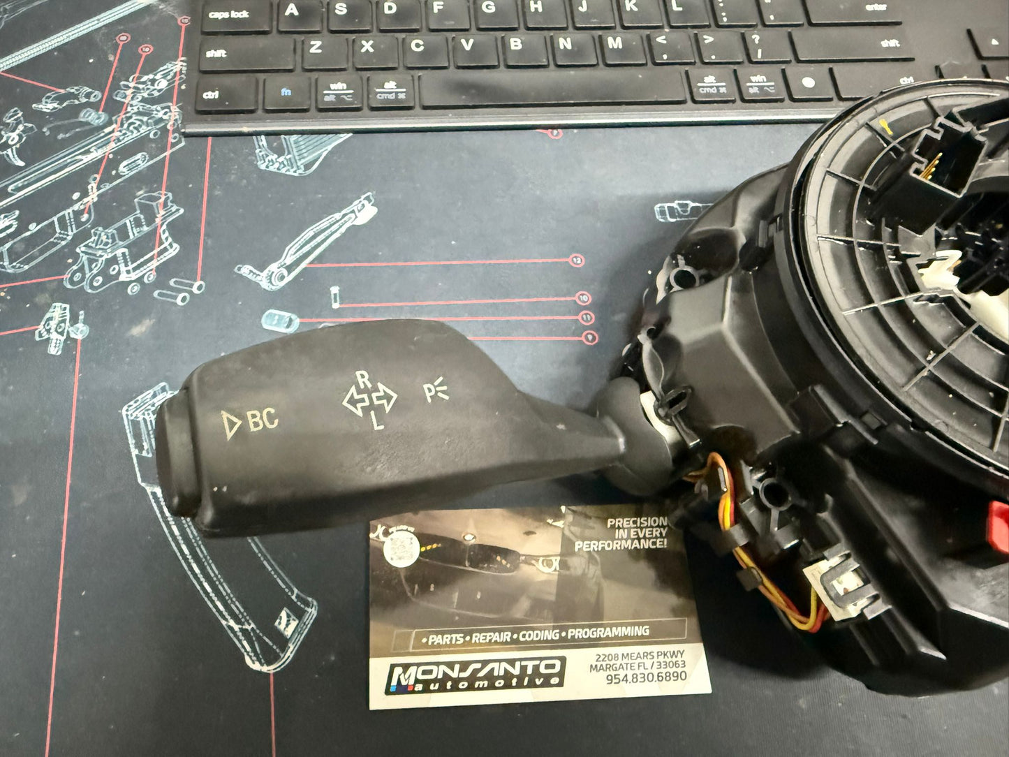 2009-17 BMW 5 SERIES CLOCKING W/ CONTROL SWITCH OEM SKU 452