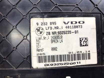 14-20 BMW F30 F32 F33 F36 SPORT LINE INSTRUMENT SPEEDOMETER CLUSTER ASSEMBLY OEM SKU 622