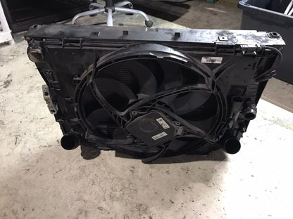 RADIATOR INTERCOOLER CONDENSER FAN COMPLETE OEM 12-16 BMW F30 F32 328I 428I N26  SKU 696