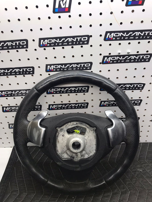 BMW E90 E91 E92 E93 3 SERIES M SPORT STEERING WHEEL W/PADDLES SKU 839