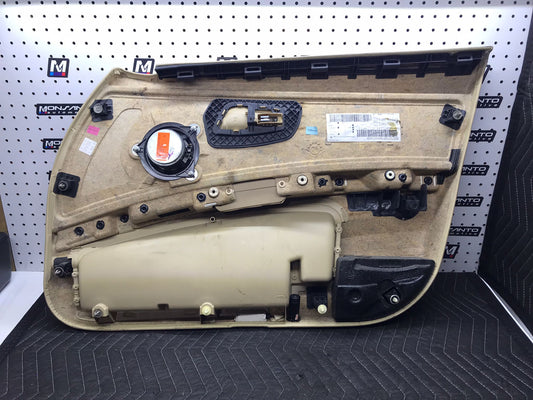 11-16 BMW 528I F10 REAR LEFT DRIVER SIDE INTERIOR DOOR CARD PANEL BEIGE OEM  SKU 968