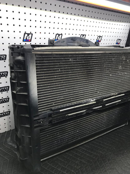 RADIATOR INTERCOOLER CONDENSER FAN COMPLETE OEM BMW E90 2006-2011  E82 E90 E91 E92 E93 N52  SKU 1031