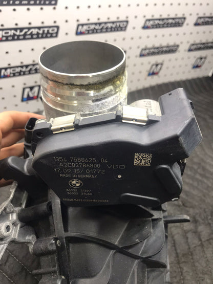 ENGINE INTAKE MANIFOLD W/ THROTTLE BODY OEM 12-18 BMW 2 3 4 5 X3 X4 X5 Z4 2.0L SKU 1046
